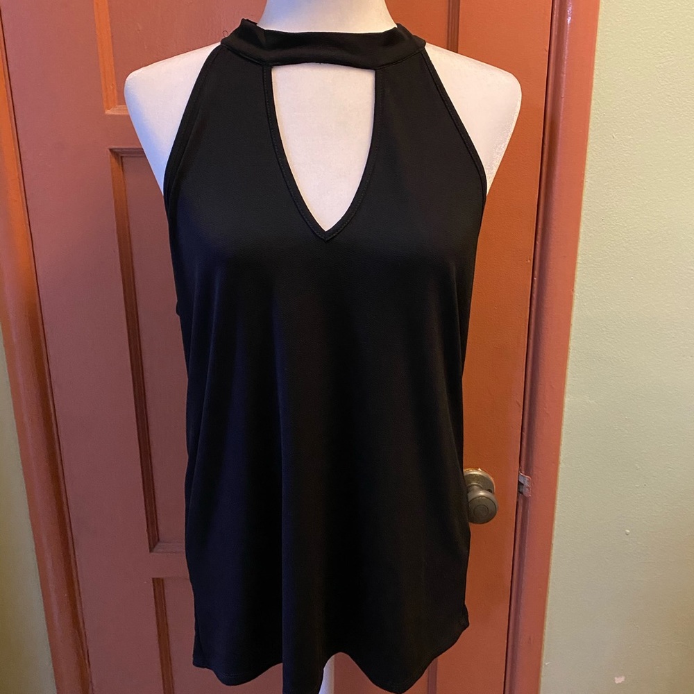 Black halter top
